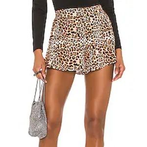 Brand new Michael Costello x Revolve Leopard shorts